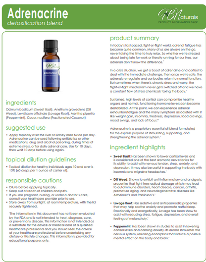Adrenacrine Adrenal Support Essential Oil Blend - Renee Lane Company