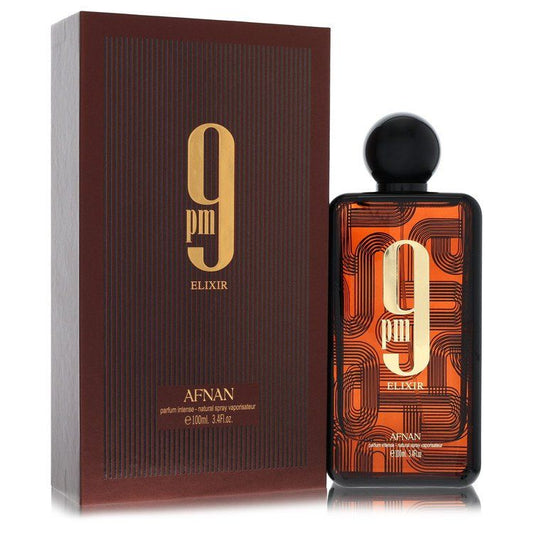 Afnan 9pm Elixir Intense by Afnan Parfum Intense Spray (Unisex) - Renee Lane Company