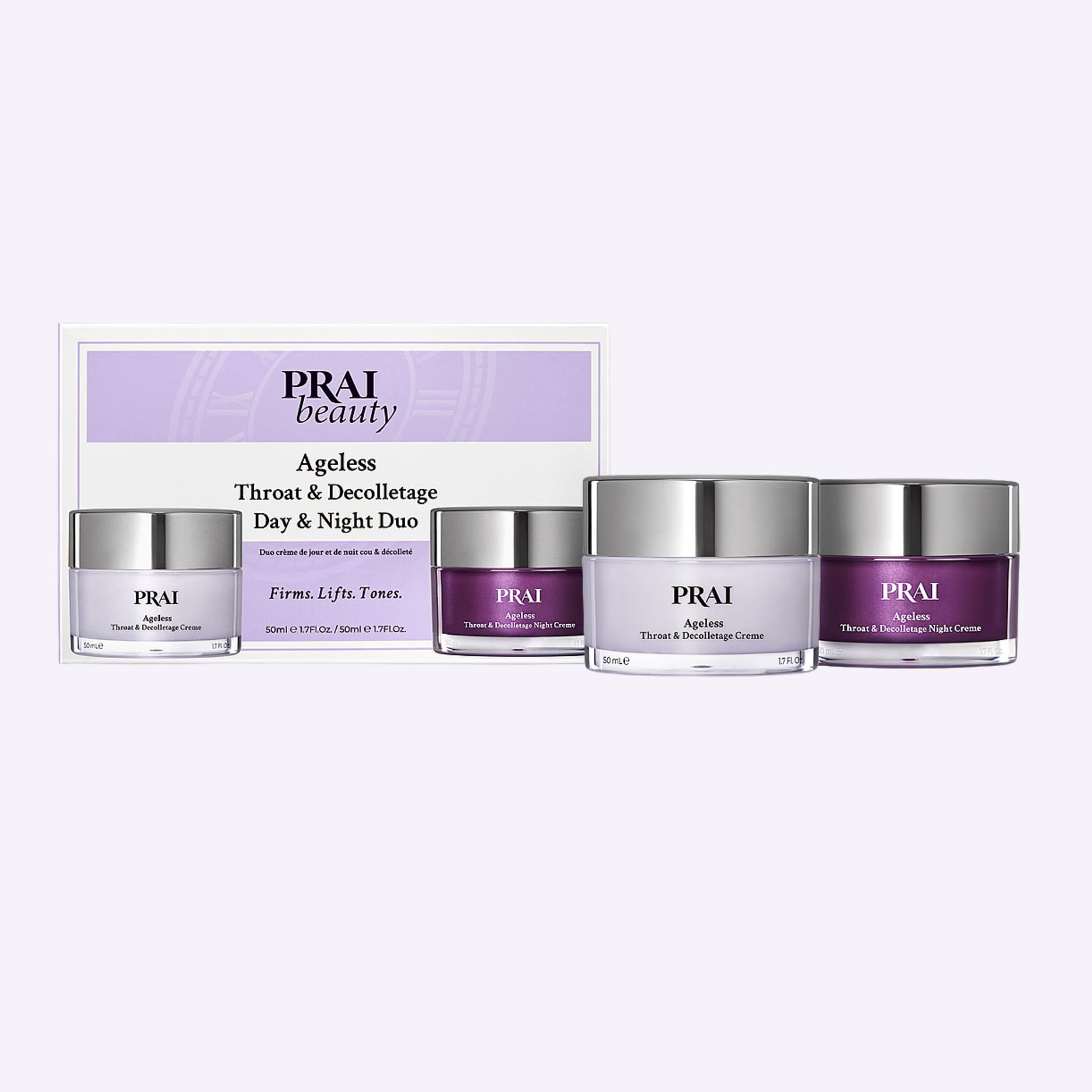 Ageless Throat & Decolletage Day & Night Set - Renee Lane Company