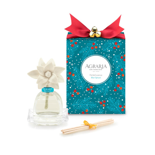 Agraria PetiteEssence Flower and Reed Diffuser Set 1.7 oz Handcrafted Sola Flower Botanical Scent Diffuser for Home Scented Oil Diffuser Gift Set - Renee Lane Company
