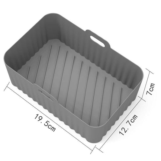 Air Fryer Silicone Pot With Handle Reusable Liner Heat Resistant Basket Rectangle Baking Accessories For Fryer Oven Microwave - Renee Lane Company