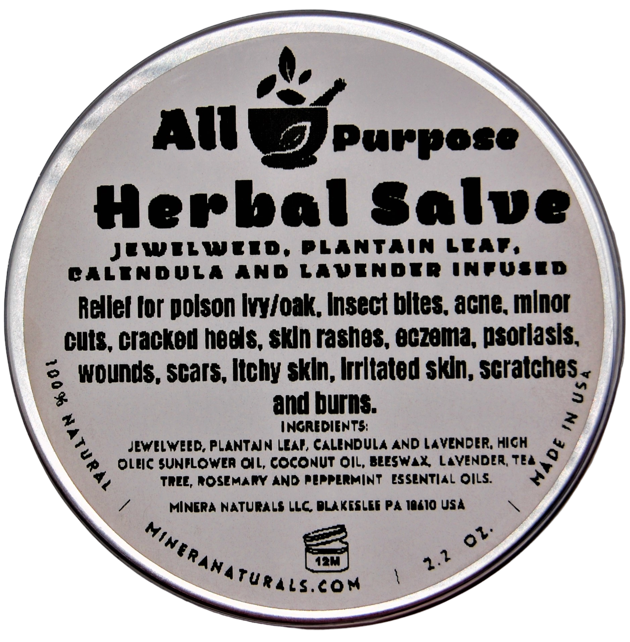 All Purpose Salve - Herbal infusion for poison Ivy, Bug Bites & other skin conditions - Renee Lane Company