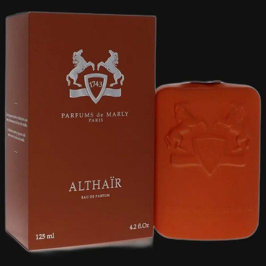 Althair Eau de Parfum set: dark orange bottle with box, 125 ml, 4.2 fl oz