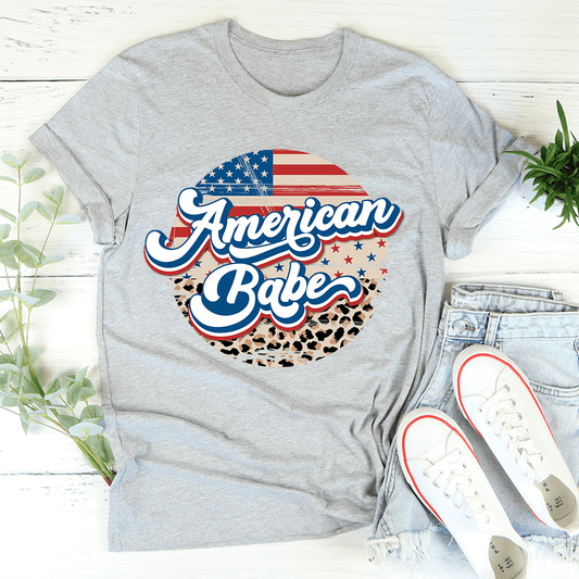American Babe Leopard T-Shirt - Renee Lane Company