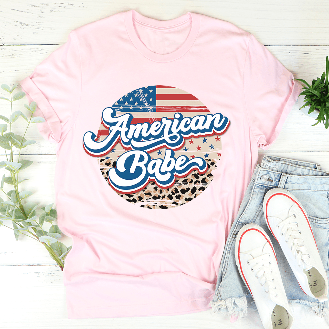 American Babe Leopard T-Shirt - Renee Lane Company