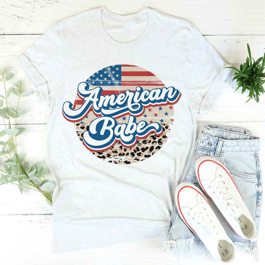 American Babe Leopard T-Shirt - Renee Lane Company