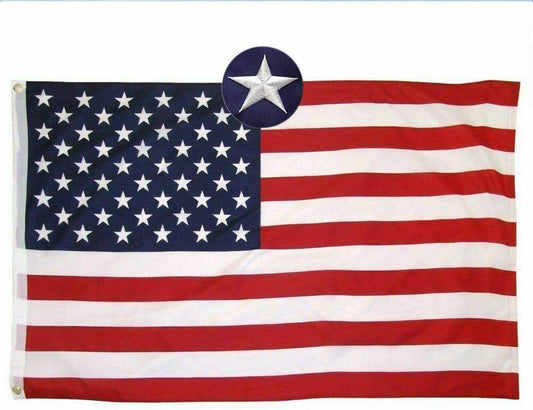 American Flag 10x15 ft 8x12 ft 6x10 ft 5x8 ft 4x6 ft 3x5 ft  2x3 ft Outdoor Heavy Duty Embroidered Stars USA Flag Sewn Stripes Fade Resistance Brass Grommets All Weather UV Active - Renee Lane Company