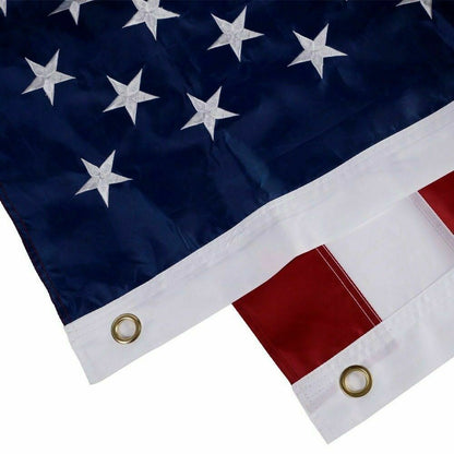 American Flag 10x15 ft 8x12 ft 6x10 ft 5x8 ft 4x6 ft 3x5 ft  2x3 ft Outdoor Heavy Duty Embroidered Stars USA Flag Sewn Stripes Fade Resistance Brass Grommets All Weather UV Active - Renee Lane Company