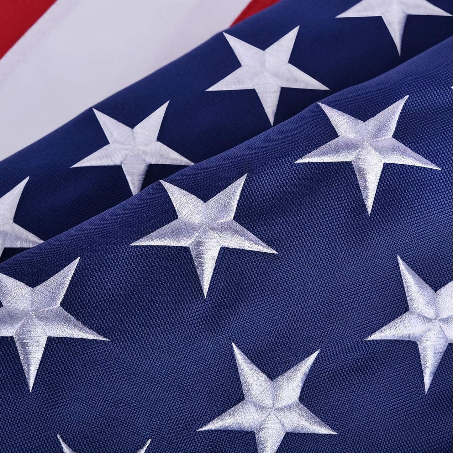 American Flag 10x15 ft 8x12 ft 6x10 ft 5x8 ft 4x6 ft 3x5 ft  2x3 ft Outdoor Heavy Duty Embroidered Stars USA Flag Sewn Stripes Fade Resistance Brass Grommets All Weather UV Active - Renee Lane Company