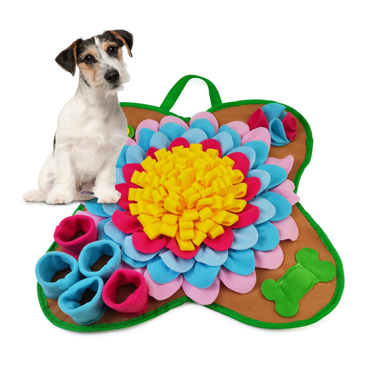 Ankilo Snuffle Mat for Dogs 20*20 Interactive Foraging Puzzle Blanket Dog Feeding Mat with Non-Slip Bottom Foldable Pet Snuffle Mat for Sniffing Slow Feeding and Stress Release - Renee Lane Company