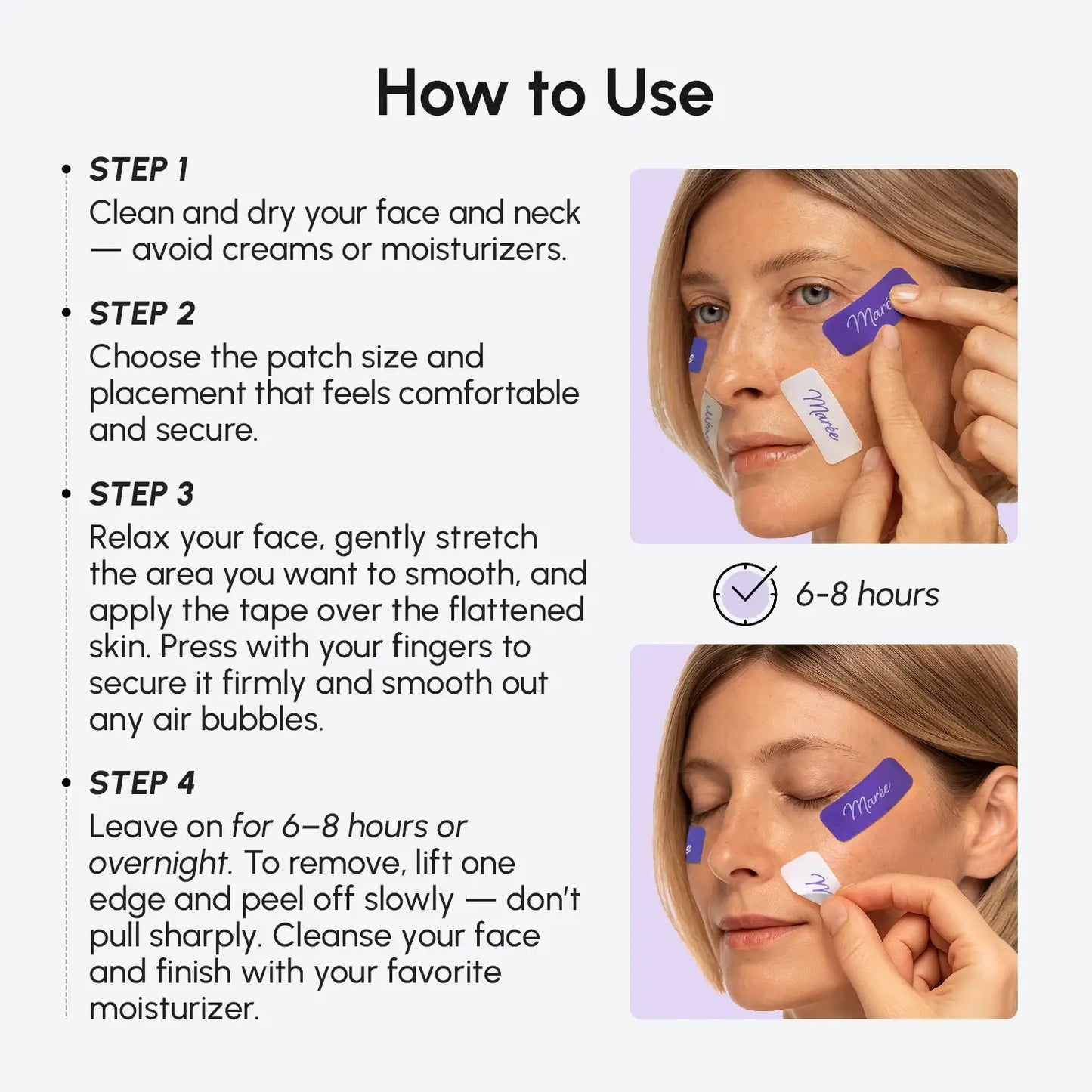 Anti-wrinkle Tape Patches - Renee Lane Company