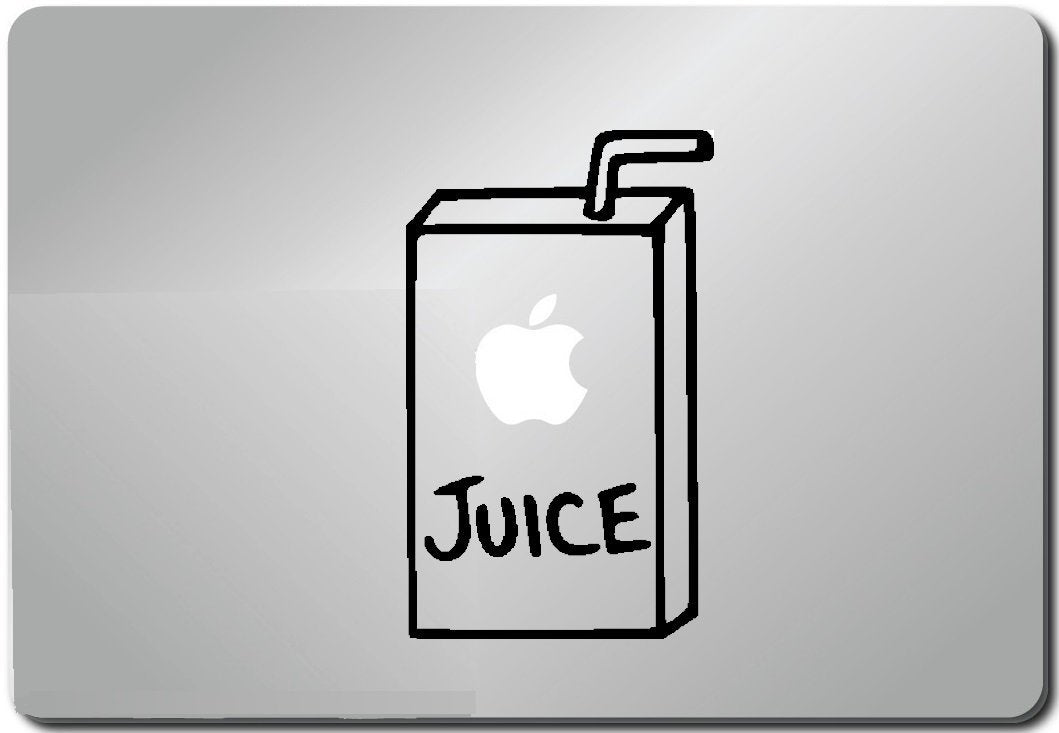 Apple Juice-Apple Macbook Ipad Laptop Vinyl Decal Sticker Skin Cover - Renee Lane Company