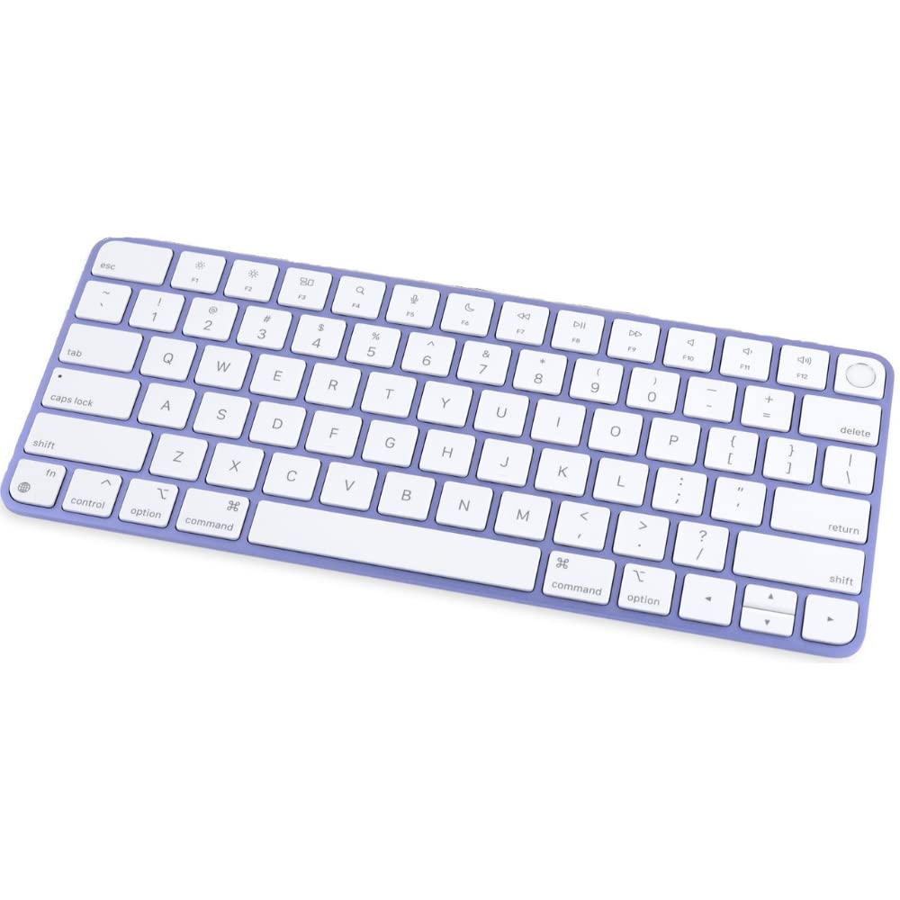 Apple Magic Keyboard with Touch ID for Mac Models with Apple Silicon (QWERTY English) Purple (Renewed) - Renee Lane Company