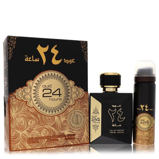 Ard Al Zaafaran Oud 24 Hours by Al Zaafaran Eau De Parfum Spray + 1.7oz Perfumed Spray (Unisex) - Renee Lane Company