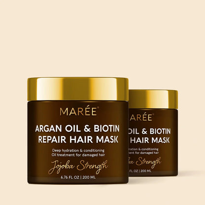 Argan Oil & Biotin Hair Repair Mask - Renee Lane Company
