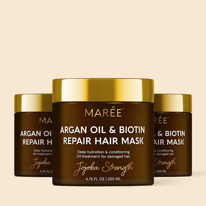 Argan Oil & Biotin Hair Repair Mask - Renee Lane Company