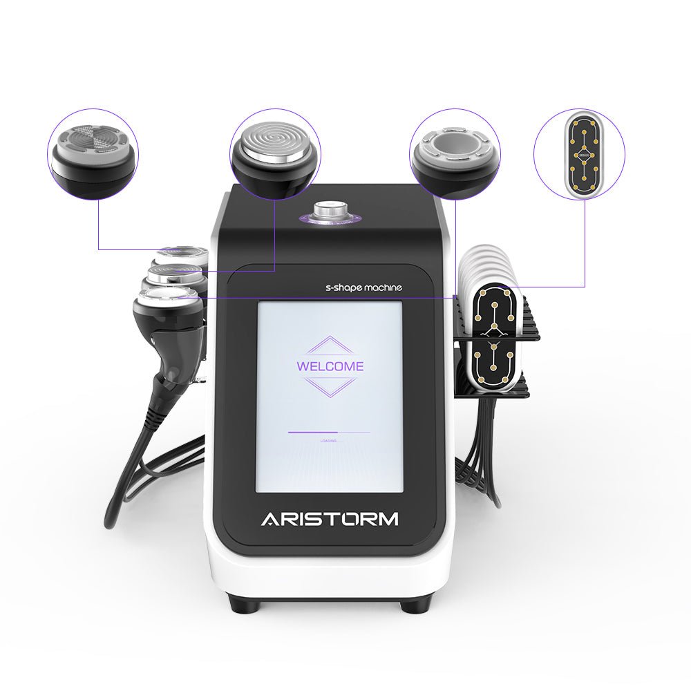 Aristorm S-Shape 4-in-1 Ultrasonic Cavitation & RF LED Lipo Laser System - Renee Lane Company