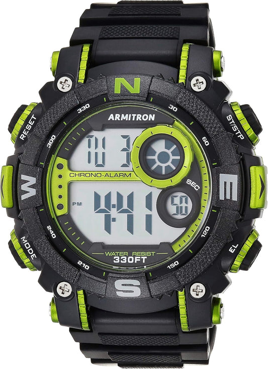 Armitron Sport Men's Digital Chronograph Resin Strap Watch, 40/8284 - Renee Lane Company