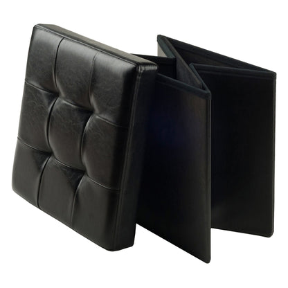 Ashford Ottoman with Storage Faux Leather - Renee Lane Company