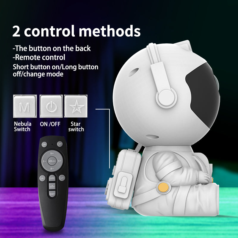 Astronaut Galaxy Projector, Star Projector Galaxy Light, Night Light for Kids, Nebula Ceiling LED Lamp, Room Decor, with  Remote, Gifts for Birthdays - Renee Lane Company