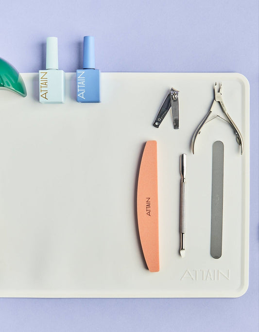 Attain Cosmetics Workspace Mat - White - Renee Lane Company