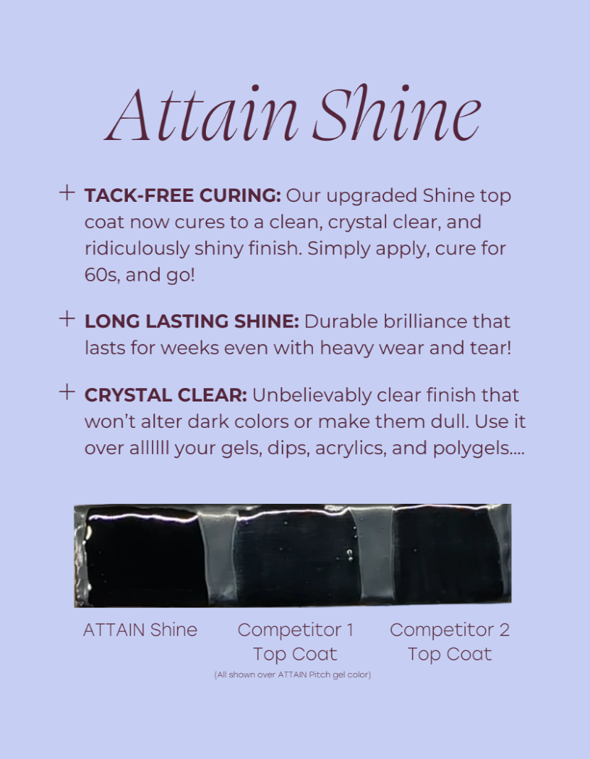 Attain Shine Tack-Free Top Coat - Renee Lane Company