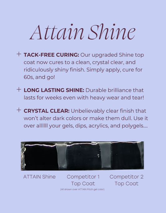 Attain Shine Tack-Free Top Coat - Renee Lane Company
