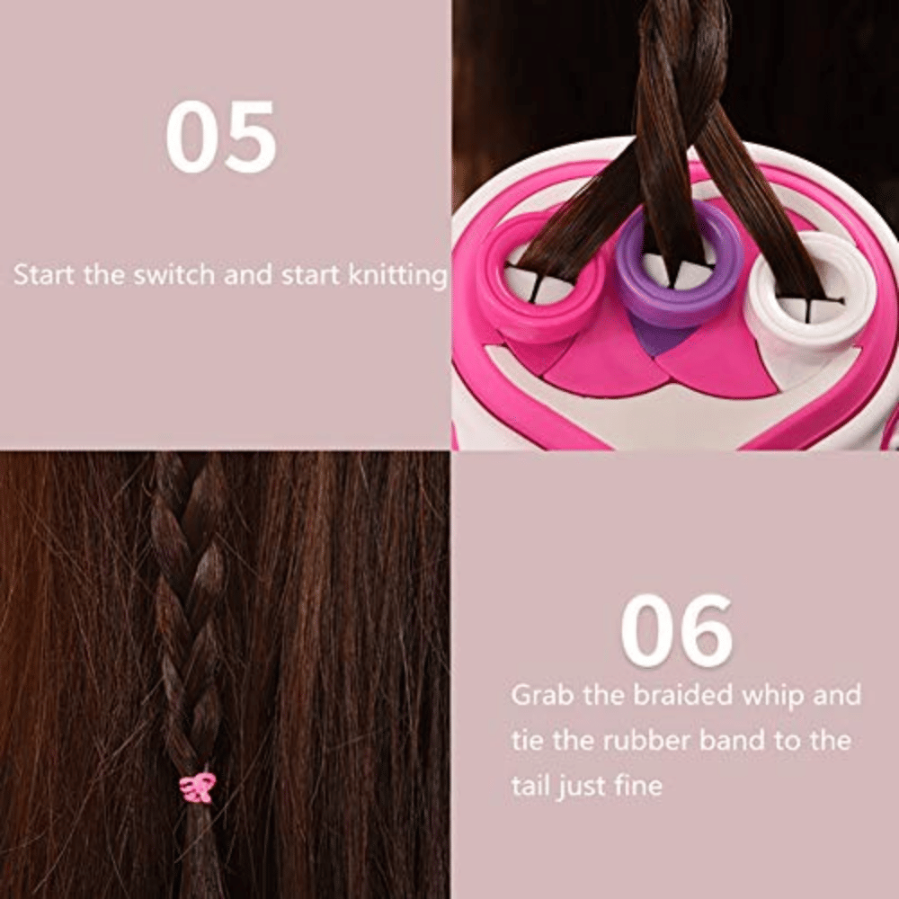 Automatic Hair Braider Electric Hair Curler Machine Hair Styling DIY Quick Twister Tool For Girls Kds - Renee Lane Company