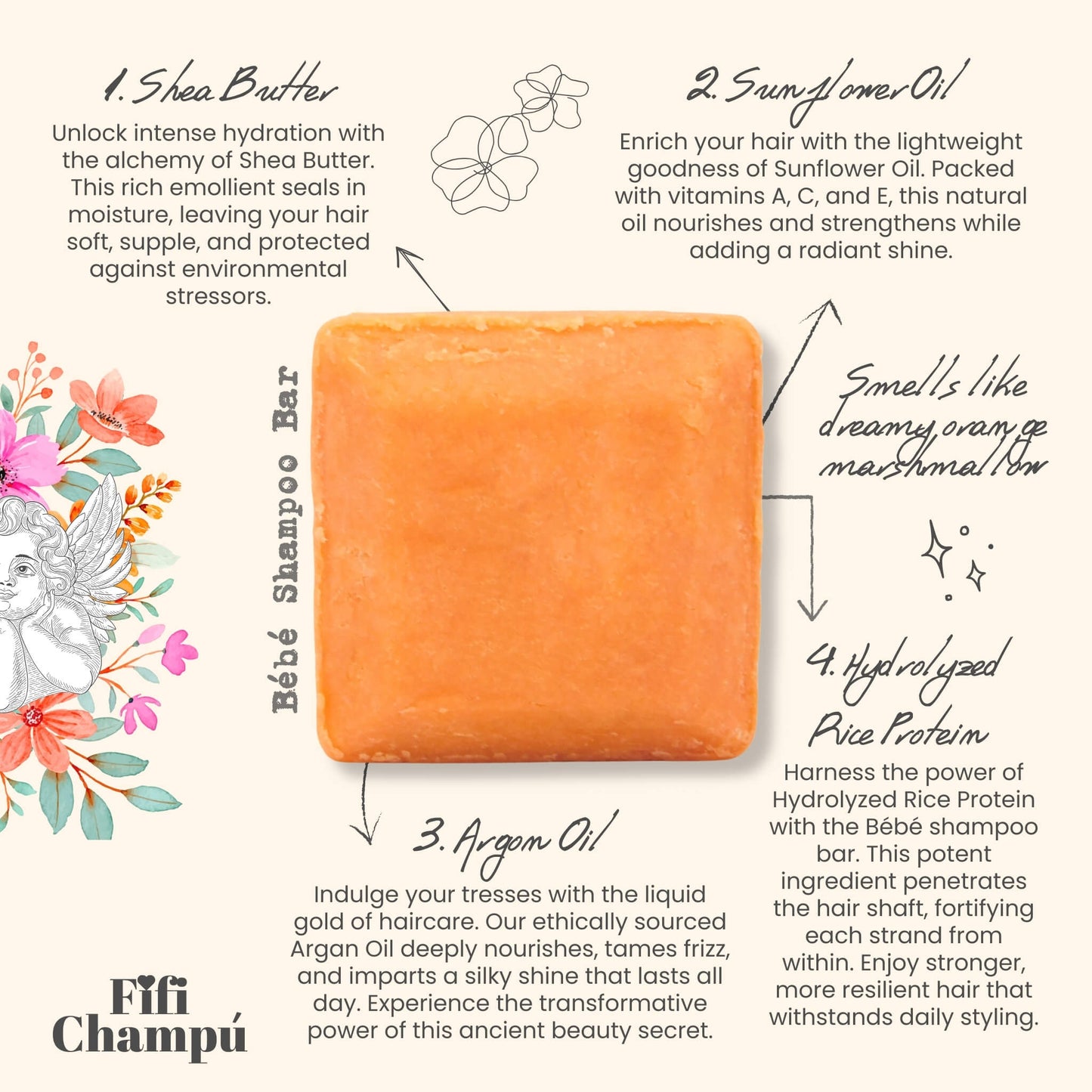Bébé Shampoo Bar: Gentle, Protein-Rich Care for Sensitive Scalps and Fine Hair - Renee Lane Company