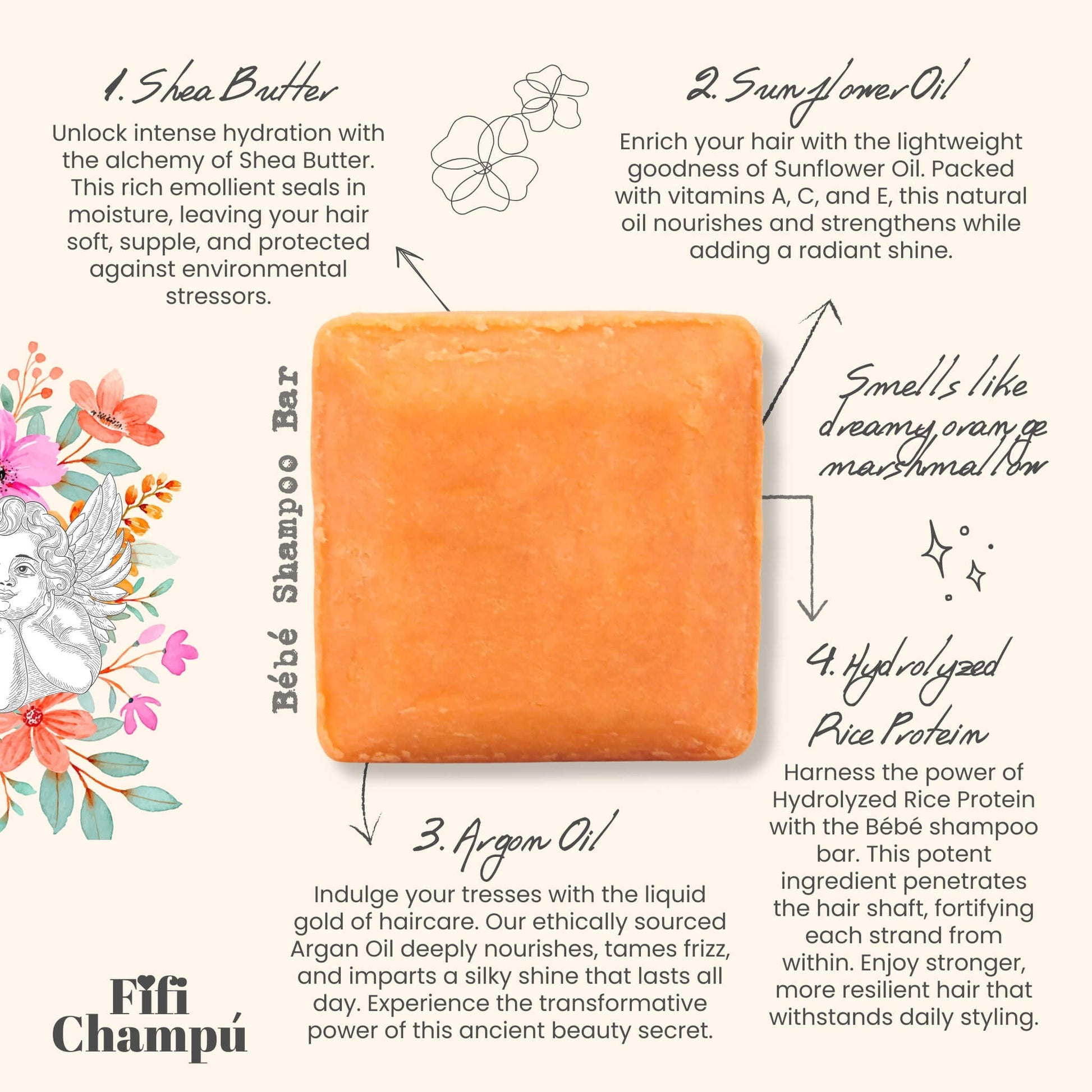 Bébé Shampoo Bar: Gentle, Protein-Rich Care for Sensitive Scalps and Fine Hair - Renee Lane Company