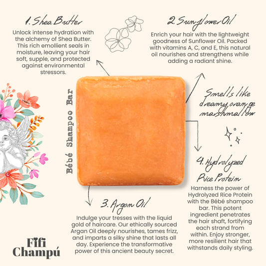 Bébé Shampoo Bar: Gentle, Protein-Rich Care for Sensitive Scalps and Fine Hair - Renee Lane Company