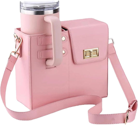 BBIQI Stanley Bag Stanley Cup Purse Water Bottle Bag Stanley Cup Holder with Strap Outdoor Crossbody Bag for Stanley Cup - Renee Lane Company
