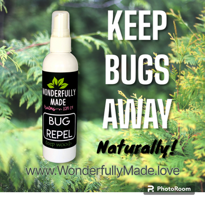 BUG REPEL- Deep woods bug spray | tick repel | mosquito repellant | natural essential oils | organic | non-toxic | deet free bug spray - Renee Lane Company