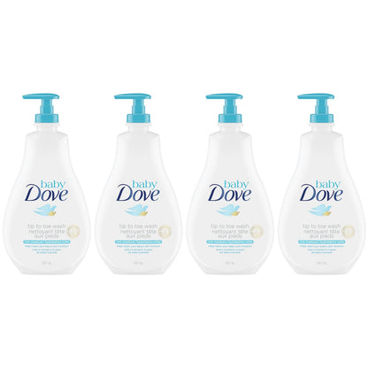 Baby Dove Tip To Toe Wash Rich Moisture - 13 oz Pack of 4 - Renee Lane Company