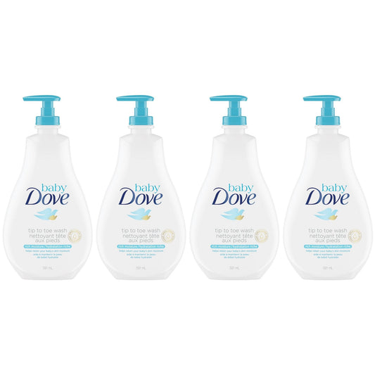 Baby Dove Tip To Toe Wash Rich Moisture - 13 oz Pack of 4 - Renee Lane Company
