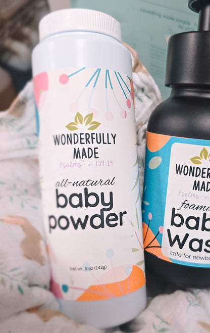 Baby Powder Organic | Natural Baby Products | Talc-Free | Baby Shower Gift | Organic Baby Care | Body Rash Relief | Gift for new mom expect - Renee Lane Company