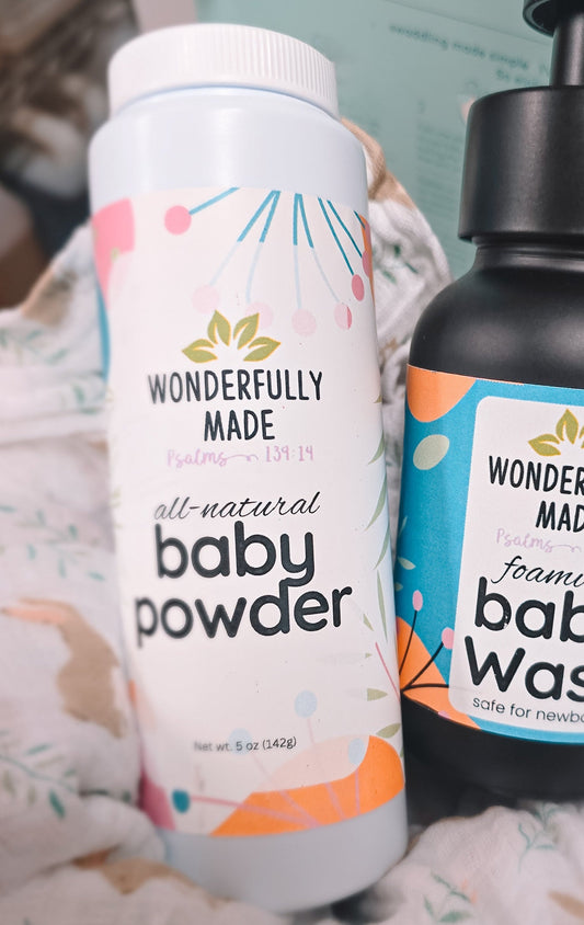 Baby Powder Organic | Natural Baby Products | Talc-Free | Baby Shower Gift | Organic Baby Care | Body Rash Relief | Gift for new mom expect - Renee Lane Company
