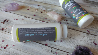 Baby Powder Organic | Natural Baby Products | Talc-Free | Baby Shower Gift | Organic Baby Care | Body Rash Relief | Gift for new mom expect - Renee Lane Company