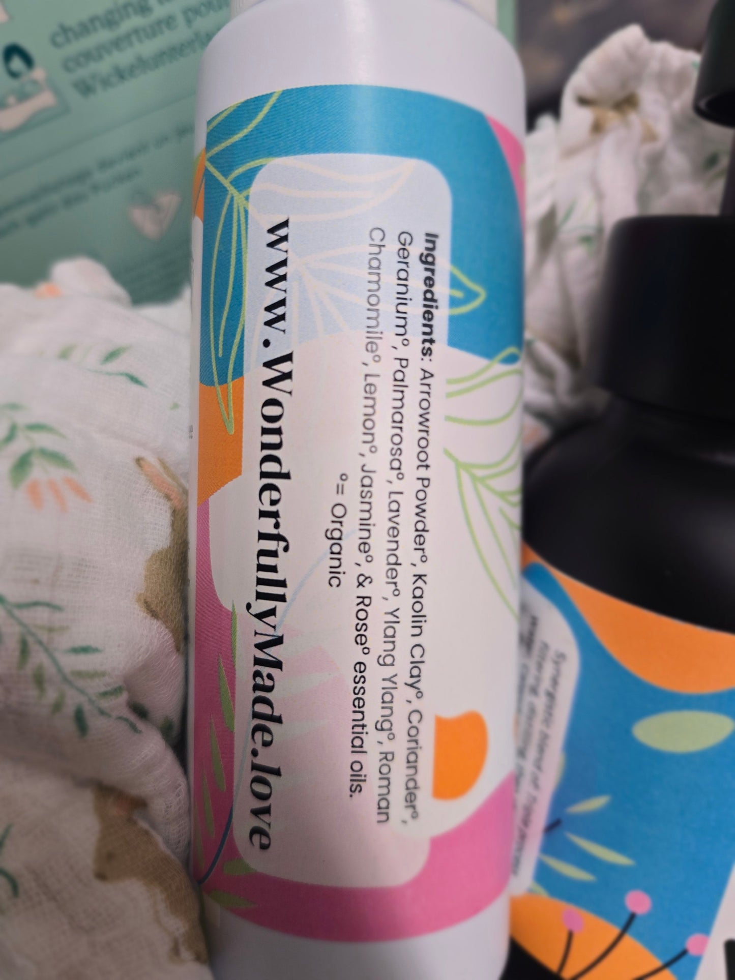 Baby Powder Organic | Natural Baby Products | Talc-Free | Baby Shower Gift | Organic Baby Care | Body Rash Relief | Gift for new mom expect - Renee Lane Company