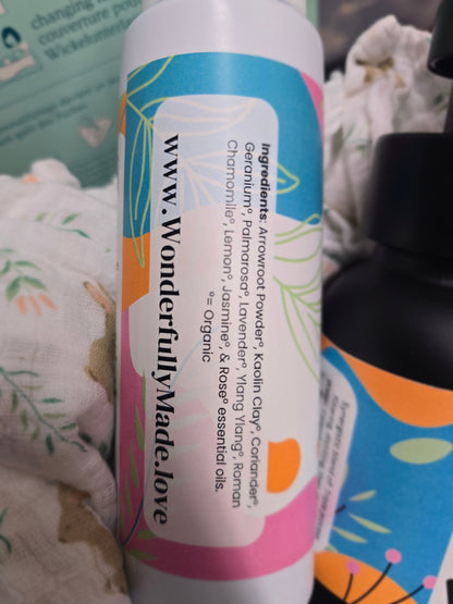 Baby Powder Organic | Natural Baby Products | Talc-Free | Baby Shower Gift | Organic Baby Care | Body Rash Relief | Gift for new mom expect - Renee Lane Company