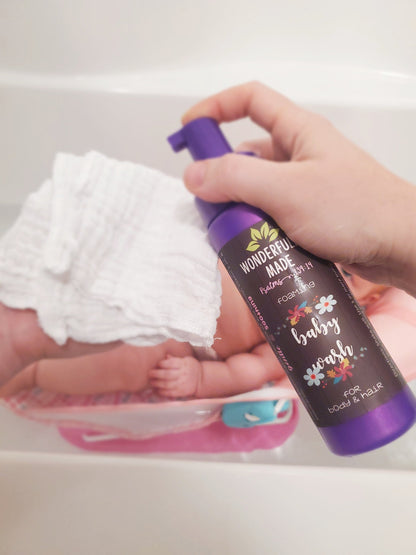 Baby Wash | Organic Foaming | Safe for Newborn Sensitive Skin | Herbal Healing - Renee Lane Company