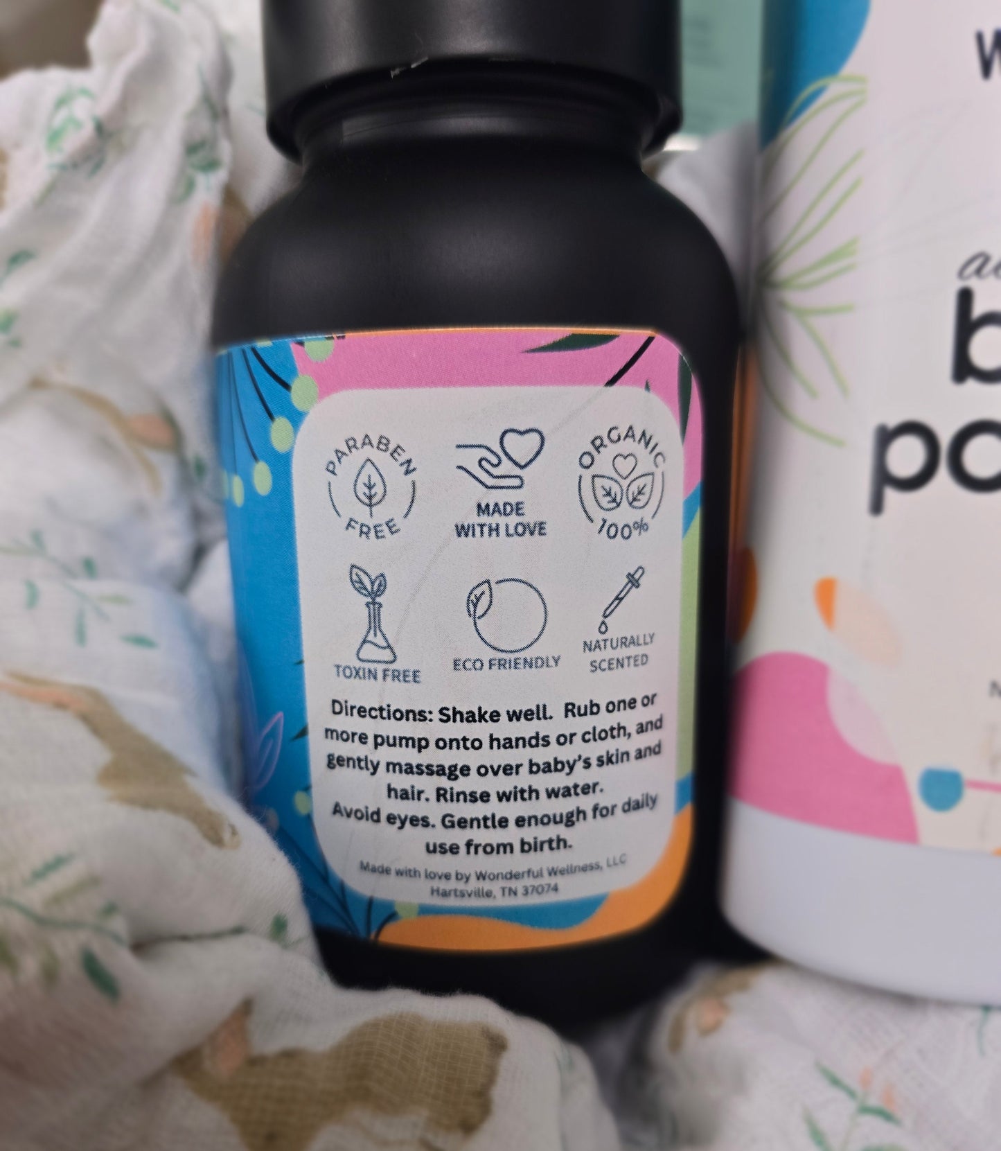 Baby Wash | Organic Foaming | Safe for Newborn Sensitive Skin | Herbal Healing - Renee Lane Company
