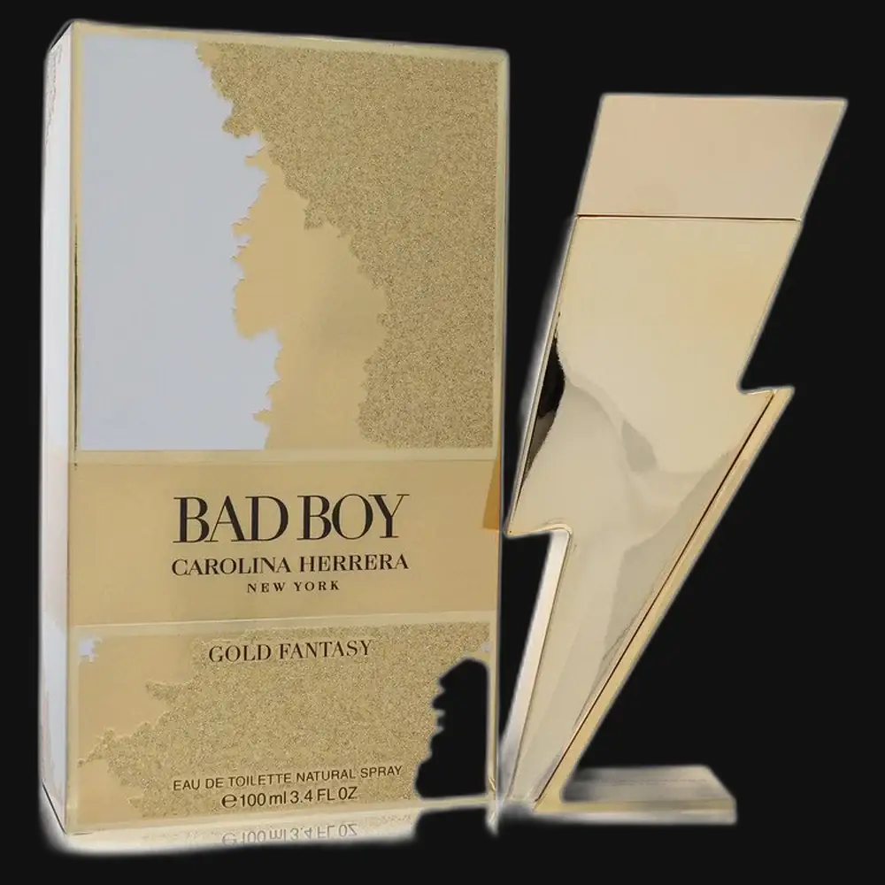 Bad Boy Gold Fantasy By Carolina Herrera Cologne for Men - Renee Lane Company