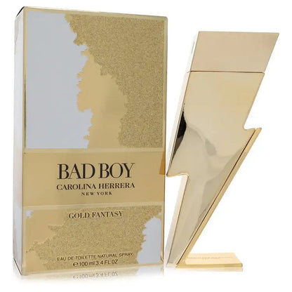 Bad Boy Gold Fantasy By Carolina Herrera Cologne for Men - Renee Lane Company