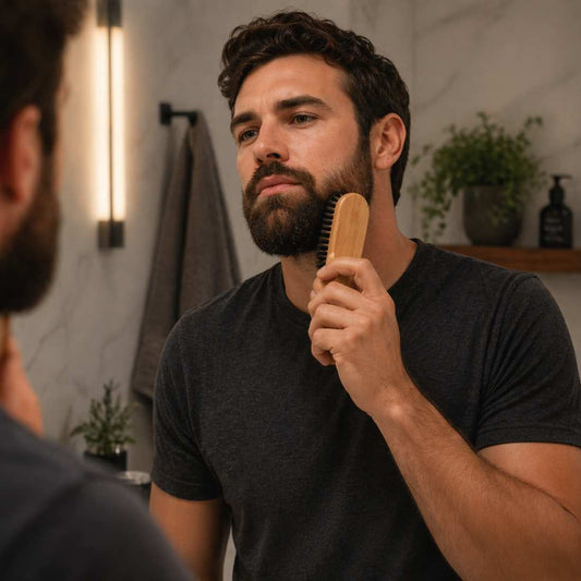 Bamboo Beard Brush Duo - Renee Lane Company