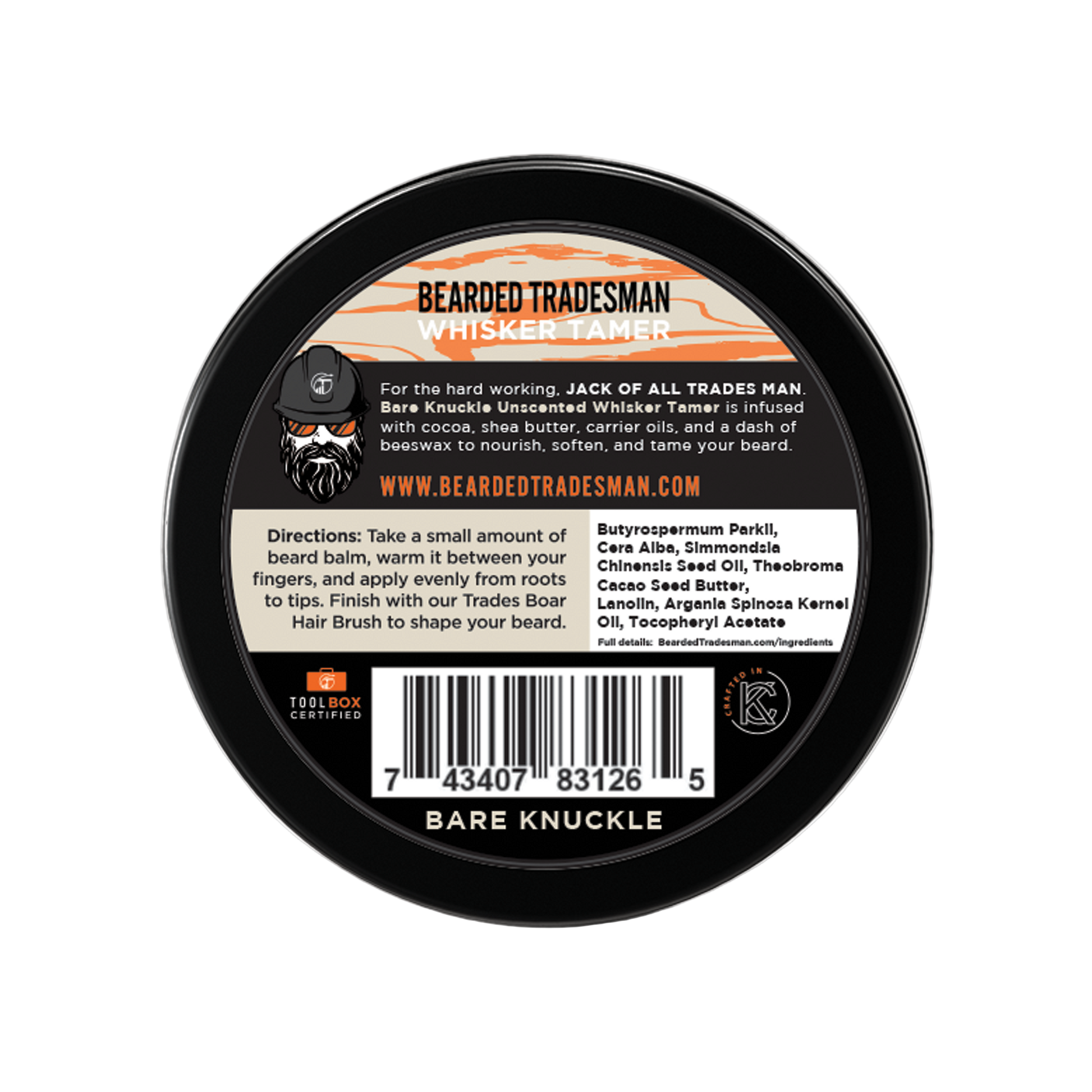 Bare Knuckle - Unscented Grit - Whisker Tamer - Renee Lane Company