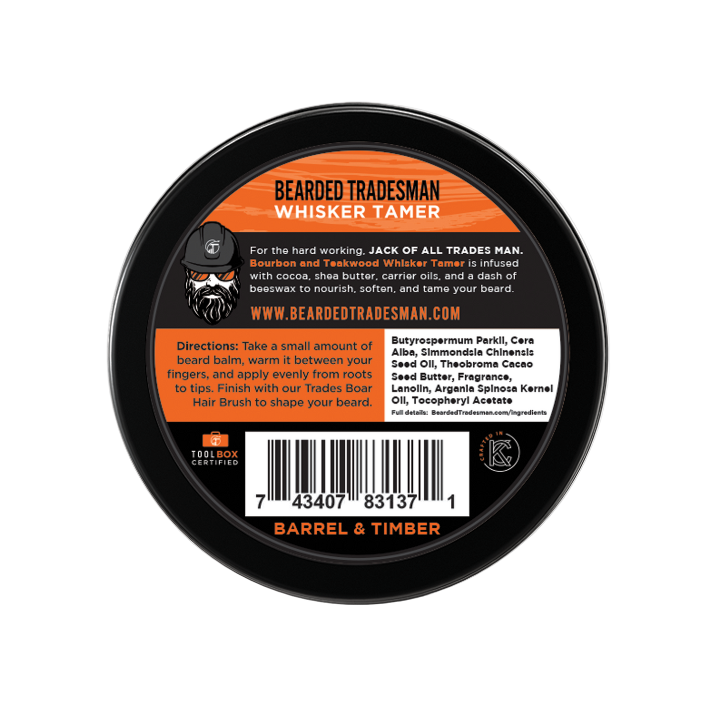 Barrel & Timber – Bourbon & Teakwood  - Whisker Tamer - Renee Lane Company