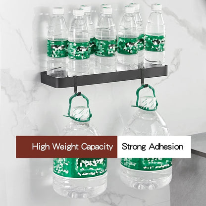 Bathroom Shelves Wall Mounted Glass Shelves for Bathroom Floating Shelf with Towel Holder Glass Shower Shelf 2 Tier Bathroom Wall Organizer - Renee Lane Company