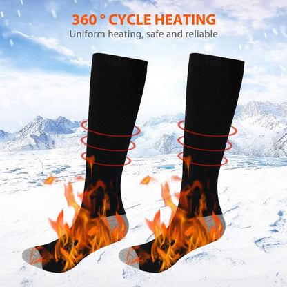 Battery Heated Socks Rechargeable Thermal Warming Socks Winter Skiing - Renee Lane Company