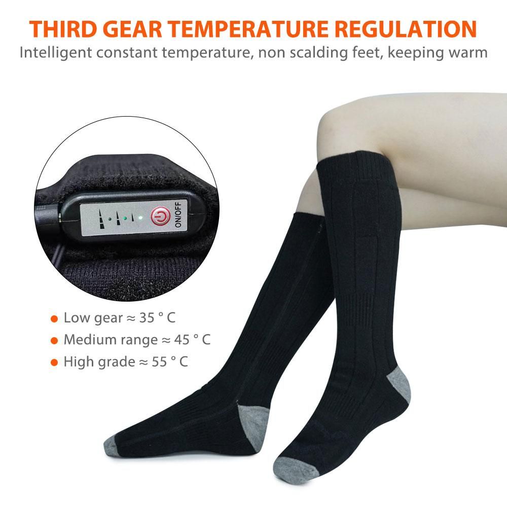 Battery Heated Socks Rechargeable Thermal Warming Socks Winter Skiing - Renee Lane Company